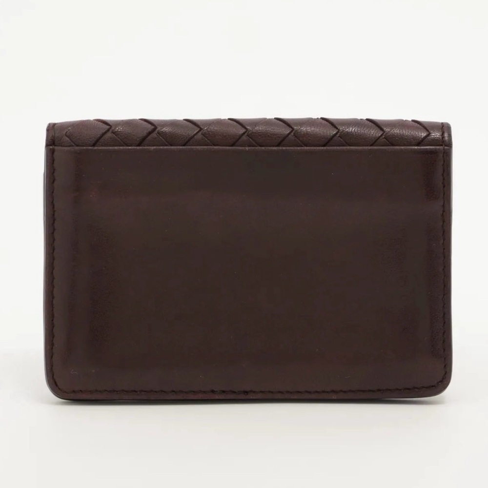 Bottega Veneta Intrecciato Folded Wallet - Dark Brown - Picture 2 of 5